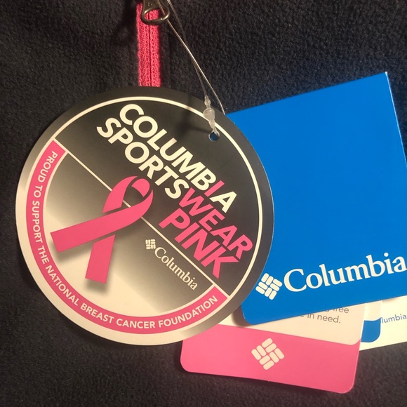 Ladies Breast Cancer awareness Columbia half zip - Picture 3 of 7